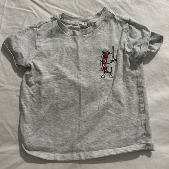 Miles The Label Other - Miles the label baseball t shirt with hot dog graphic